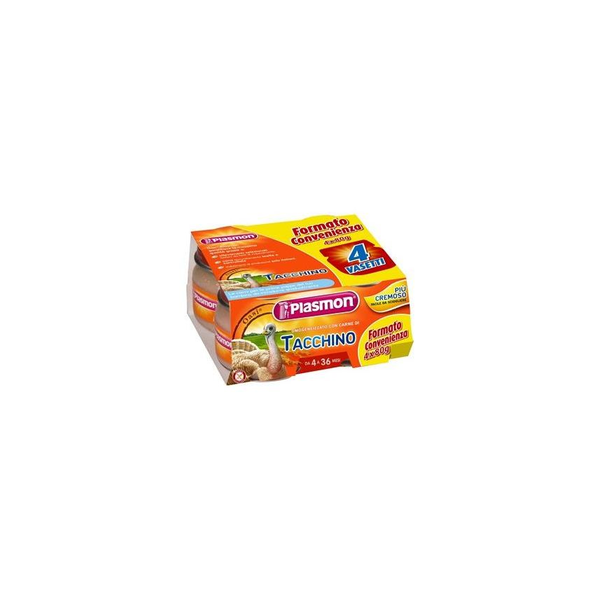 Plasmon Omogeneizzato di Tacchino per Bambini 4x80g