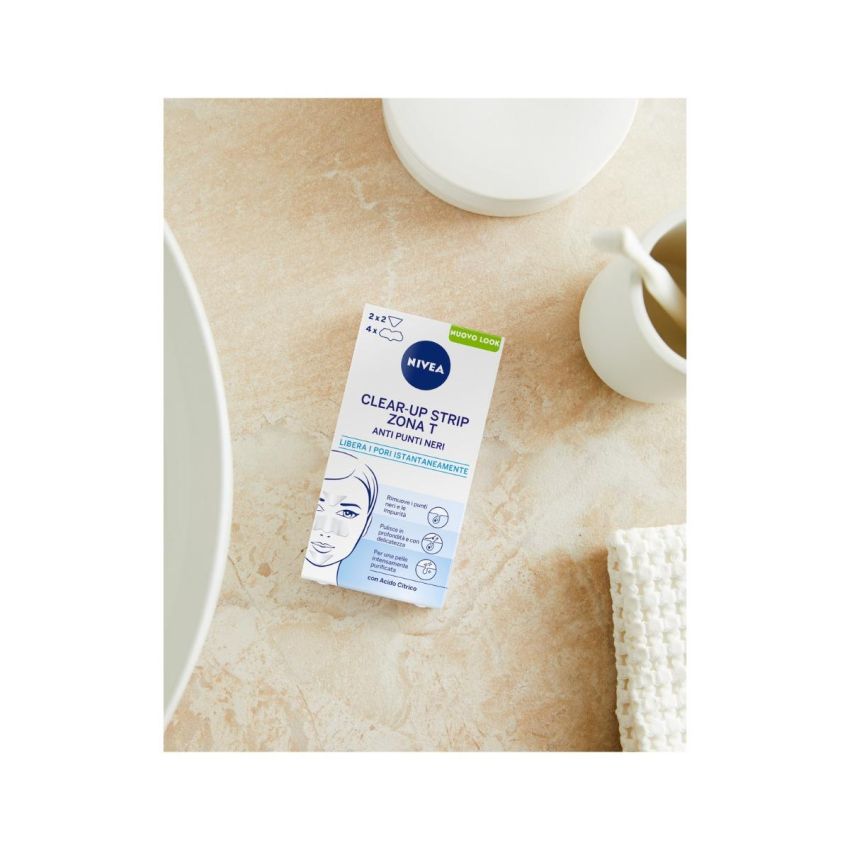Nivea Visage Strips T-Zona - Cerotti Rimuovi Punti Neri 6 Pezzi
