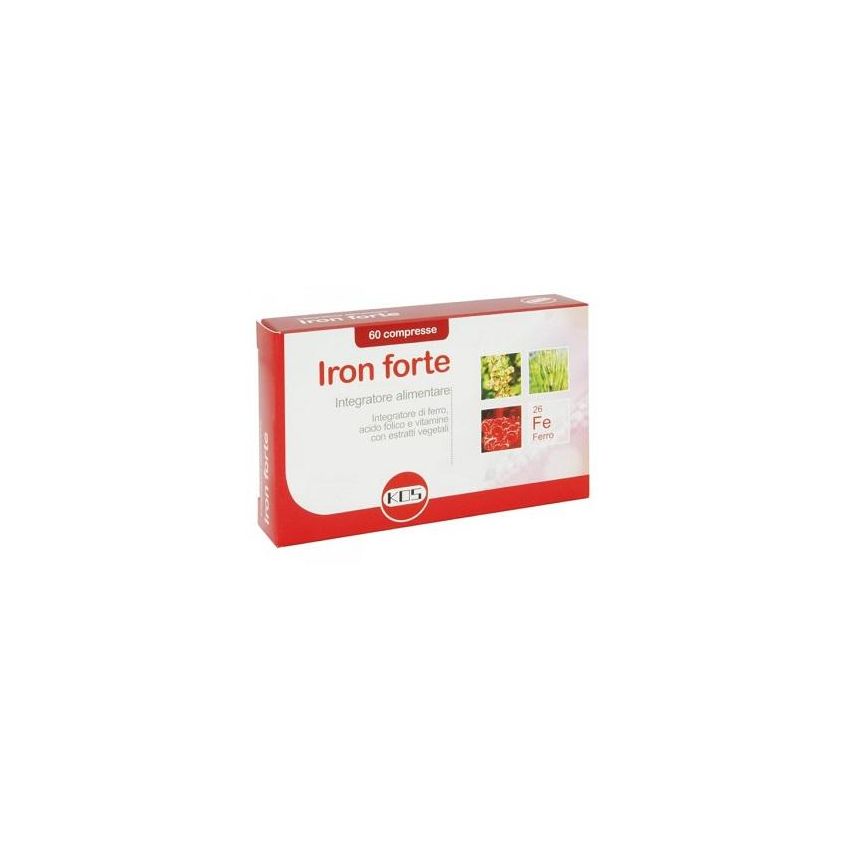 Ferro Forte 60 Compresse - Supplemento di Ferro di Alta Potenza