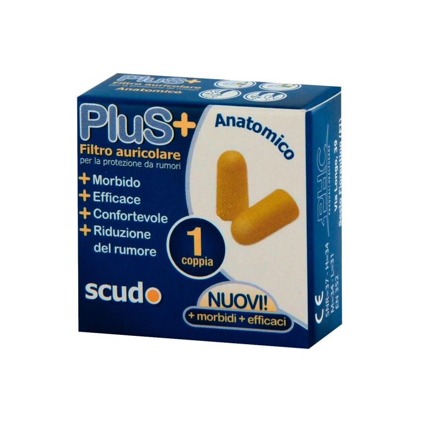 Scudo Plus Earplug - 1 Coppia di Tappi per Orecchie