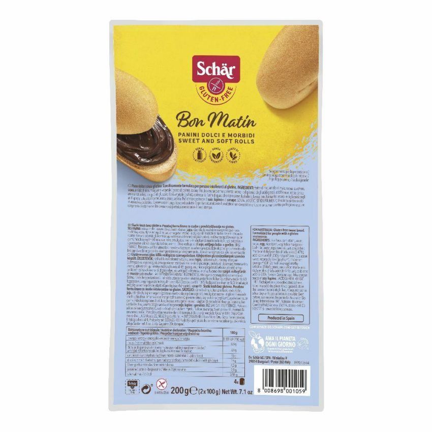 Schar Bon Matin Pane Dolce Senza Glutine 200g