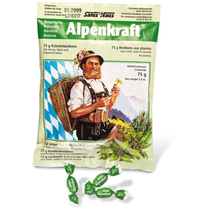 Caramelle Alpenkraft da 75g per la Gola