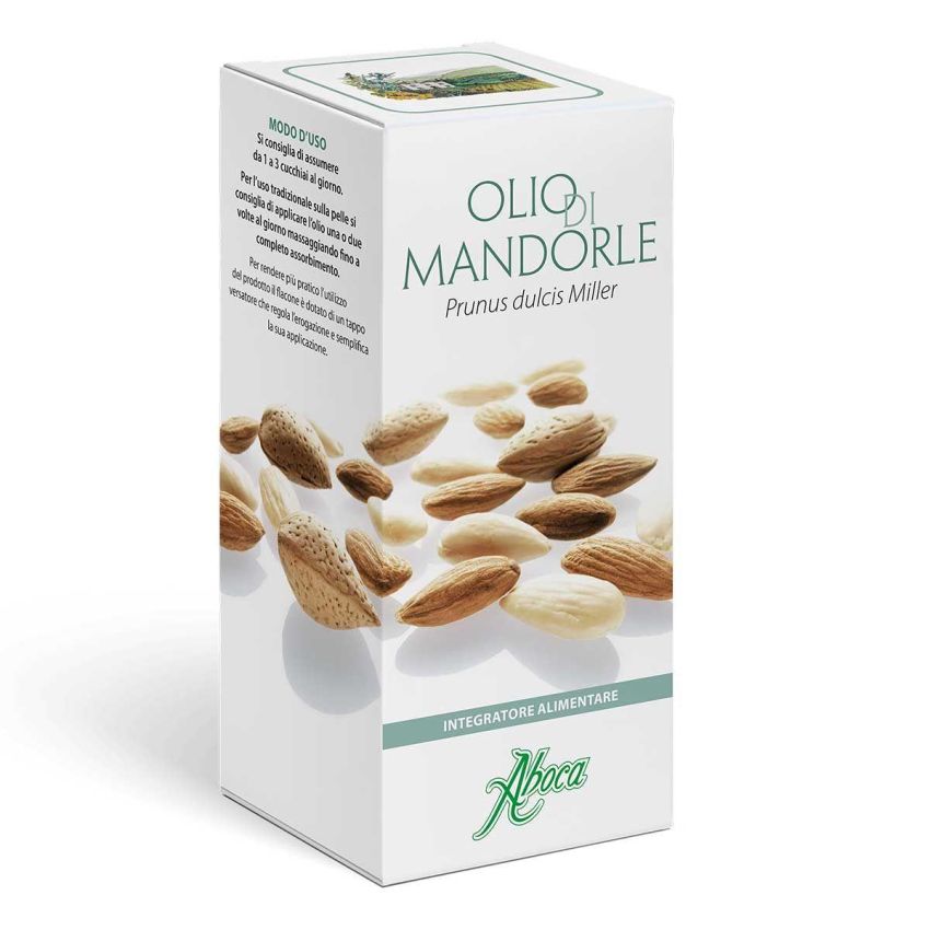 Olio di Mandorle Dolci 100ml per Alimentazione - Aboca
