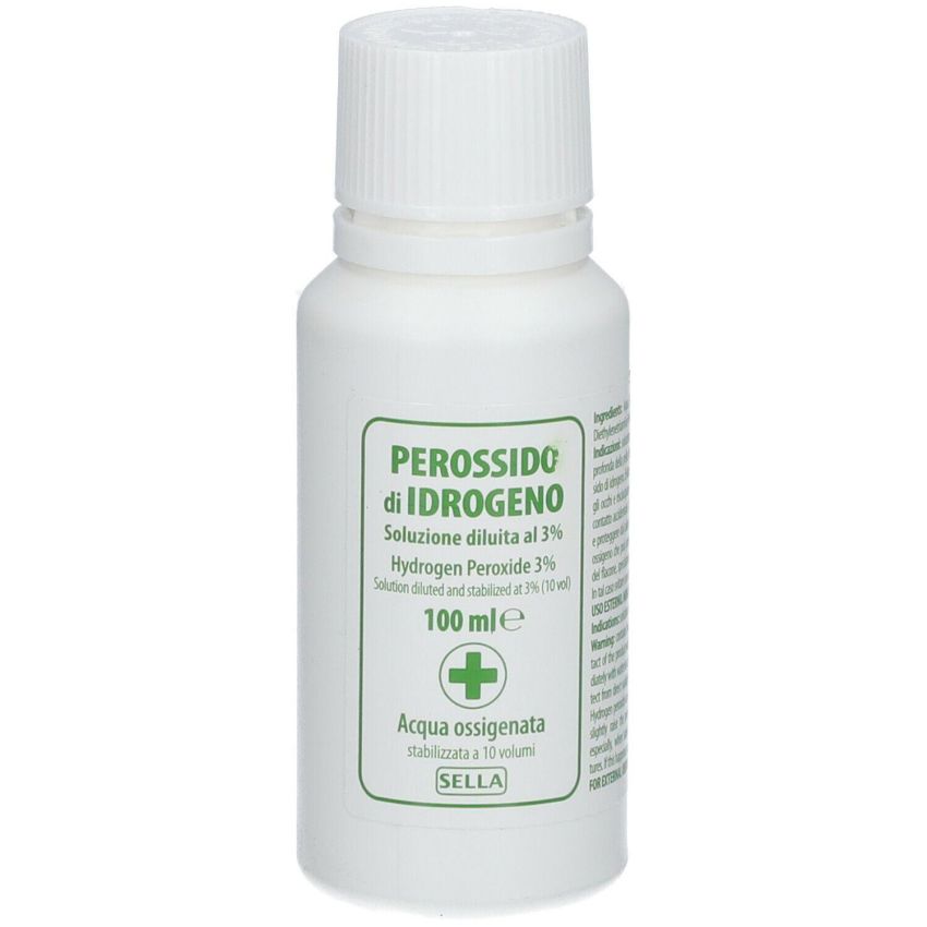 Sella Acqua Ossigenata 10 Vol, 100 ml - Disinfettante Topico