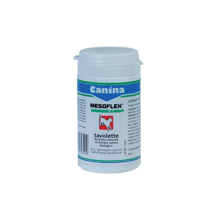 Canina Mesoflex Junior, Integratore per Cani, 60 Tavolette