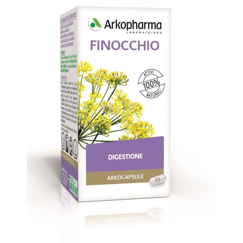 Arkopharma Finocchio - Integratore Naturale, 45 Capsule