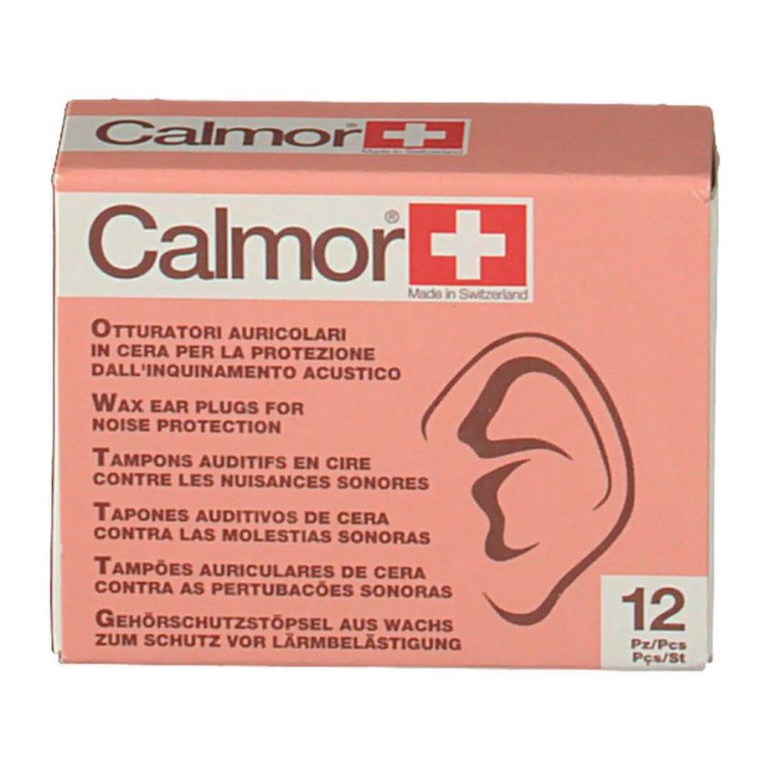 Tappi Auricolari in Cera Calmor, Confezione da 12 Pezzi