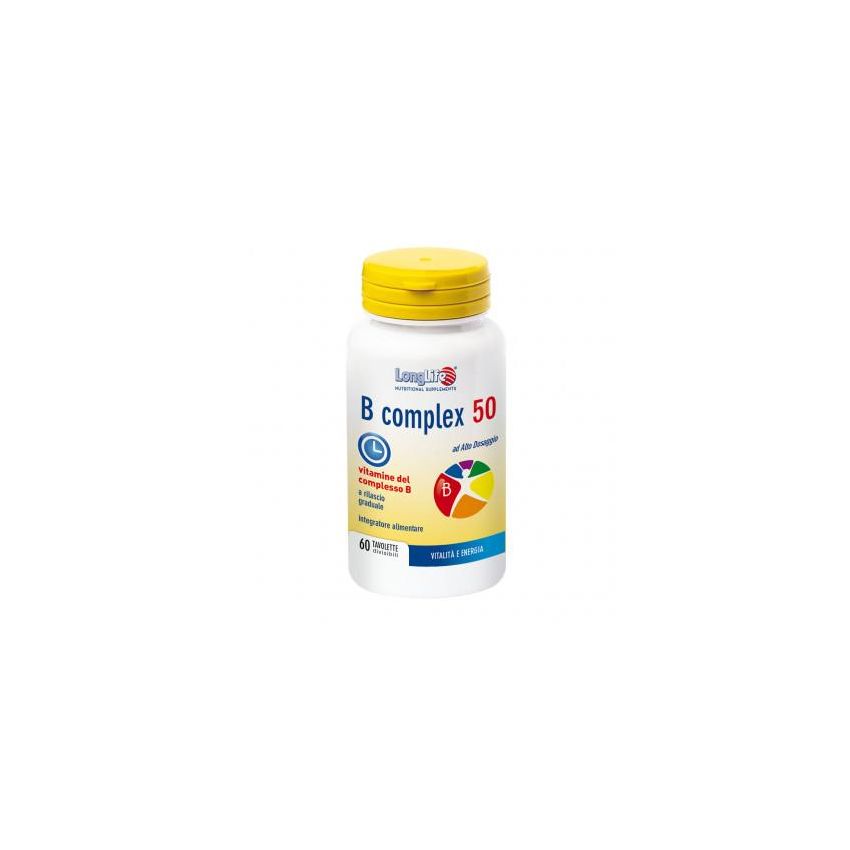 Longlife Complesso Vitamina B 50 TR - 60 Tavolette a Rilascio Prolungato