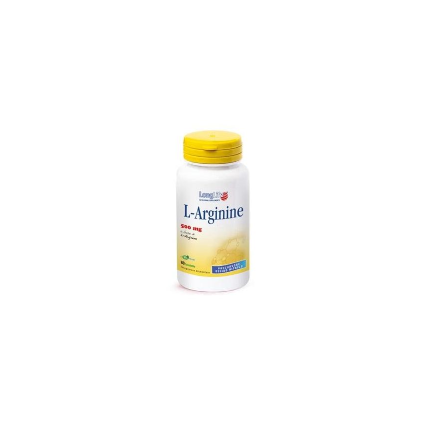 Longlife L-Arginine - Integratore con Durata Prolungata, 60 Tavolette