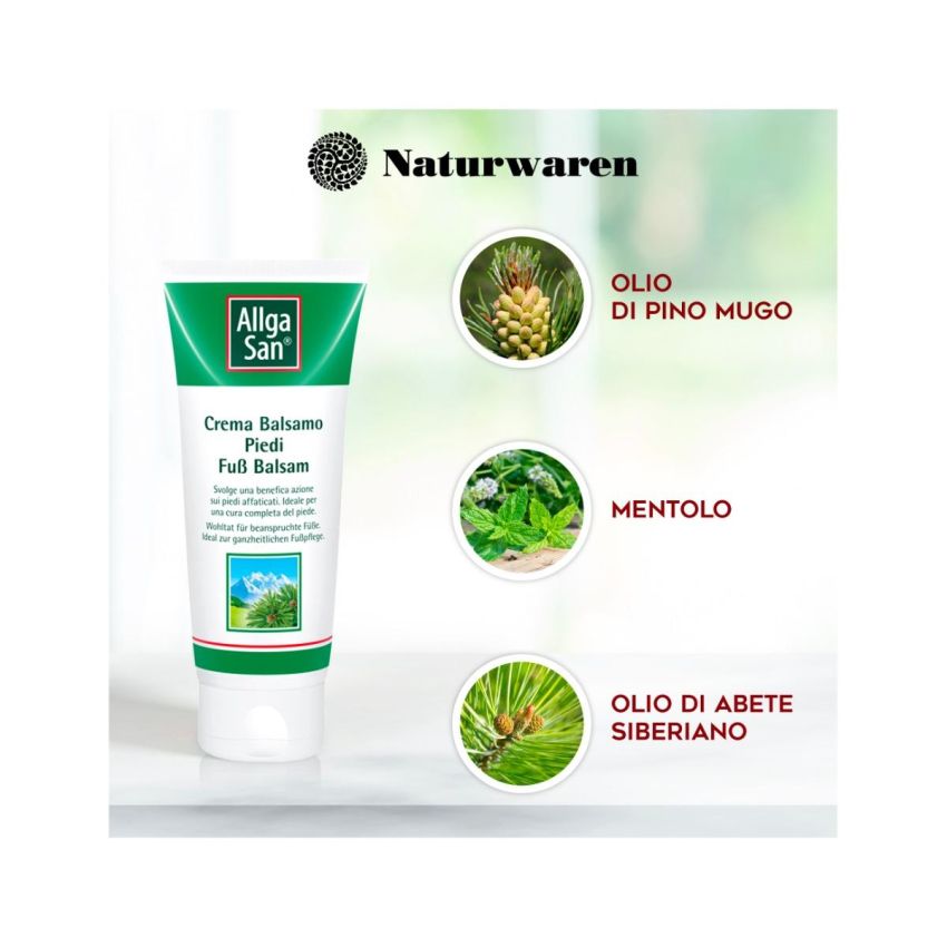 AllgaSan Balsamo Crema per Piedi Secchi e Affaticati, 100ml