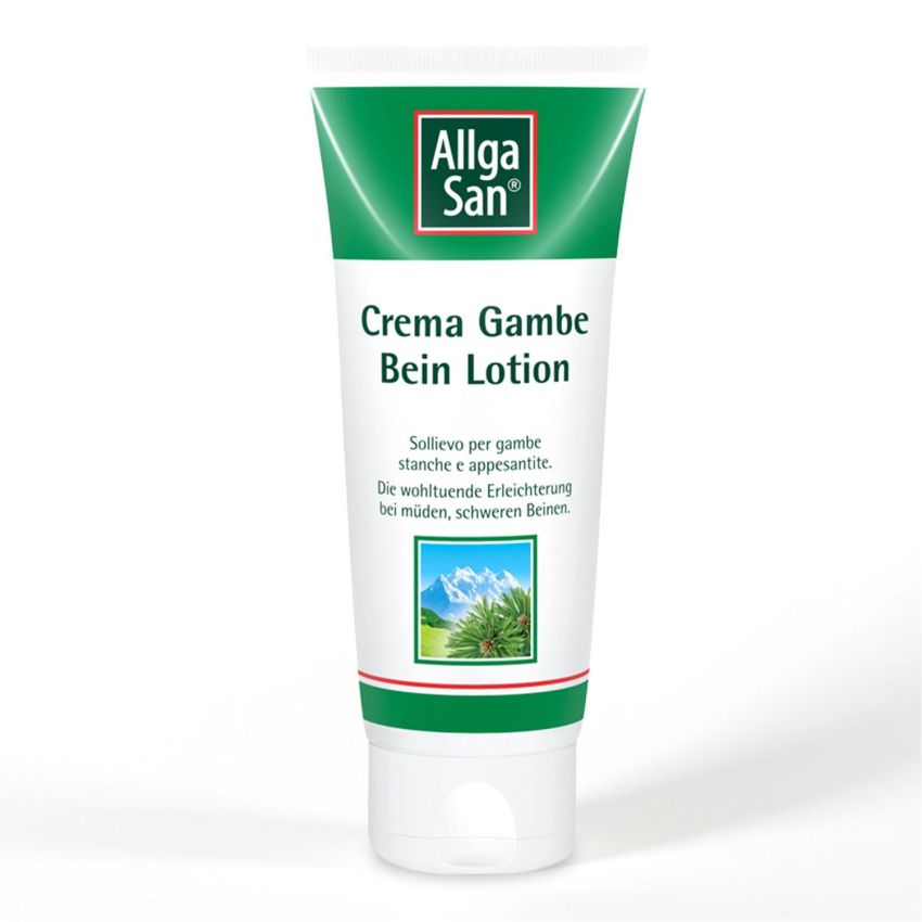 AllgaSan Crema Rinfrescante 100ml per Gambe Gonfie e Affaticate