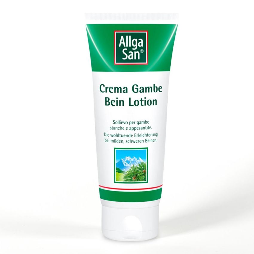 AllgaSan Crema Rinfrescante 100ml per Gambe Gonfie e Affaticate