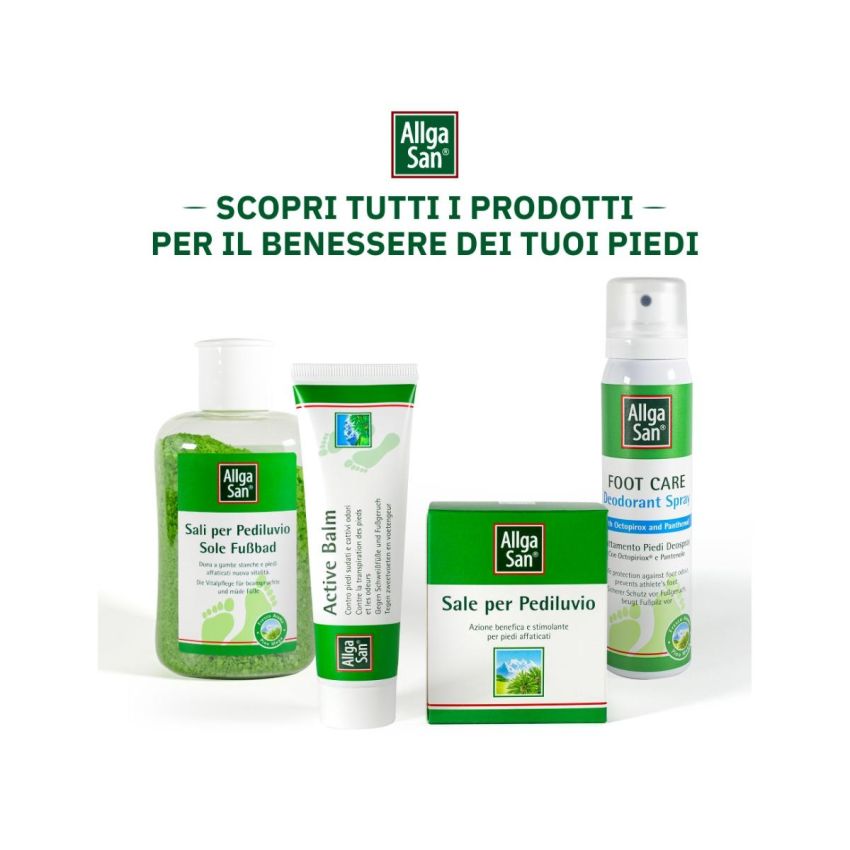 AllgaSan Sale Aromatizzato per Pediluvio al Pino Mugo - 10 Bustine