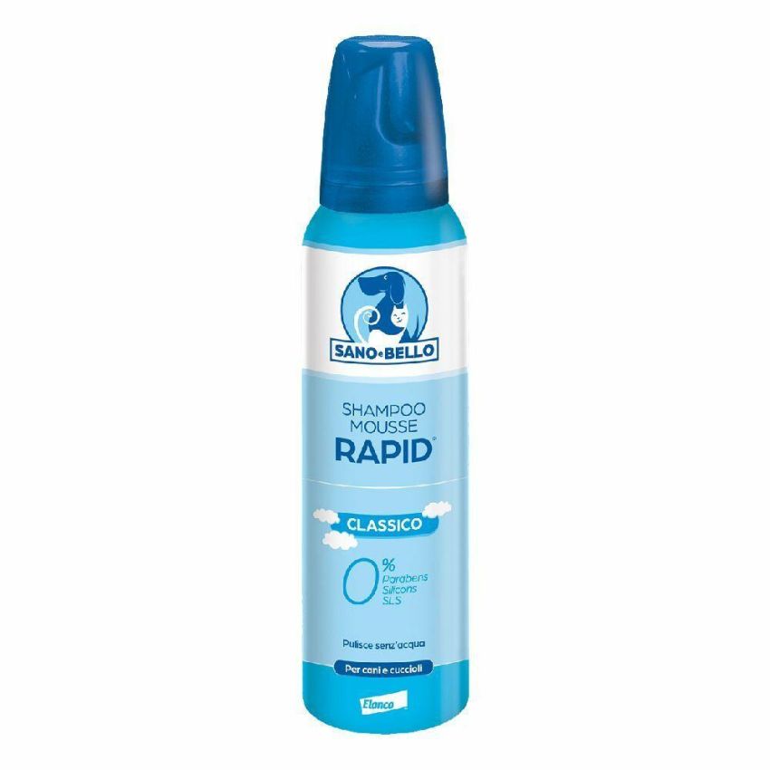 Shampoo Schiuma Secco Rapido per Cani - 300ml
