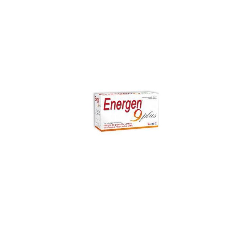 Energen 9 Plus Integratore Alimentare - 10 Flaconi da 10ml