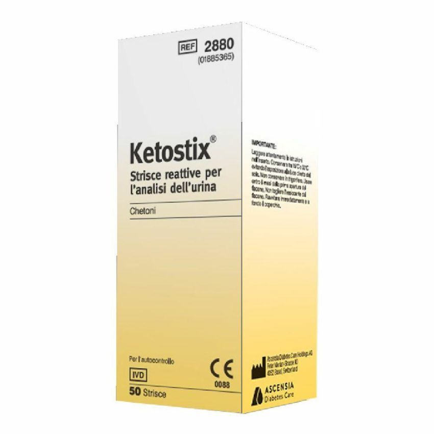 Kit da 50 Strisce per Misurazione Chetonuria Ketostix