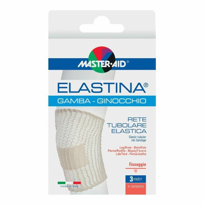 Rete Elastica di Supporto per Gamba e Ginocchio, Elastina, 3 Metri