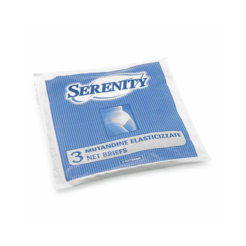 Mutandina a Rete Serenity, Taglia L, Pacco da 3