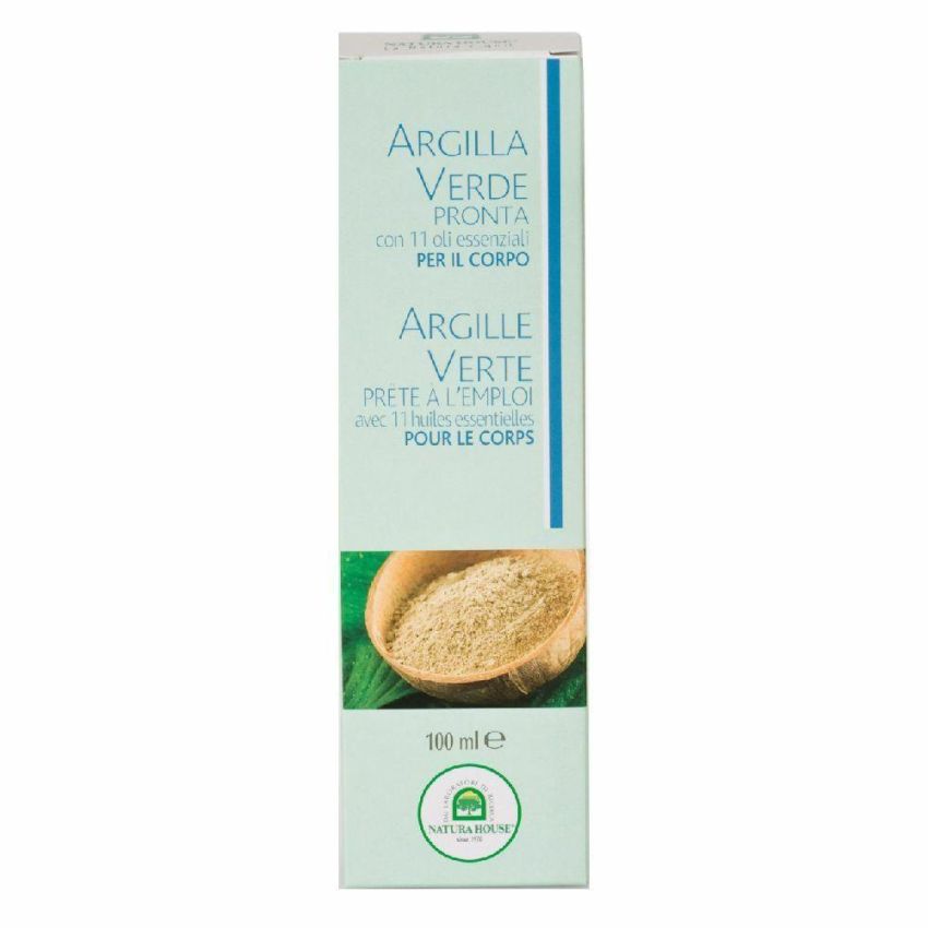Argilla Verde Preparata con Oli Essenziali Puri - 100ml