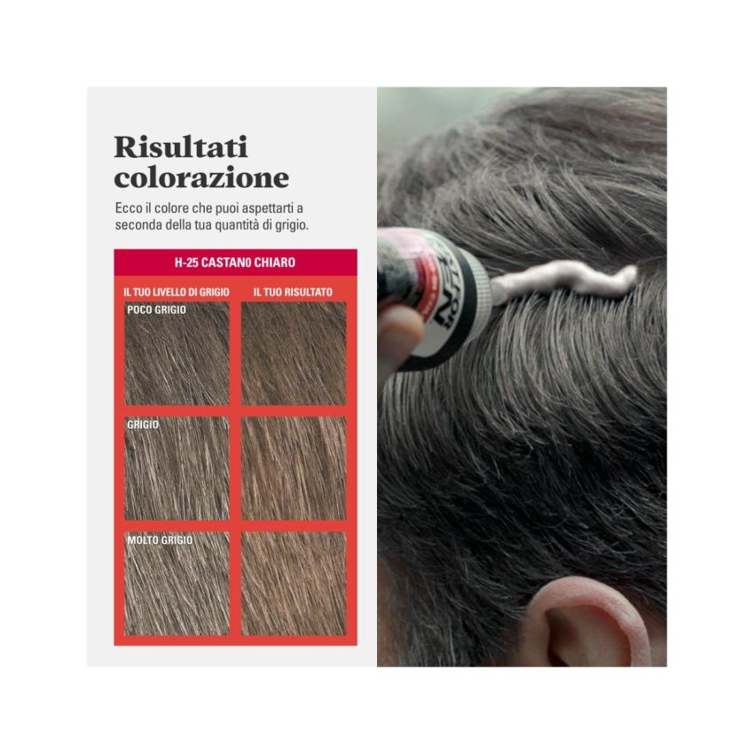 Just For Men - Shampoo Colorante per Capelli Castano Chiaro, 30ml