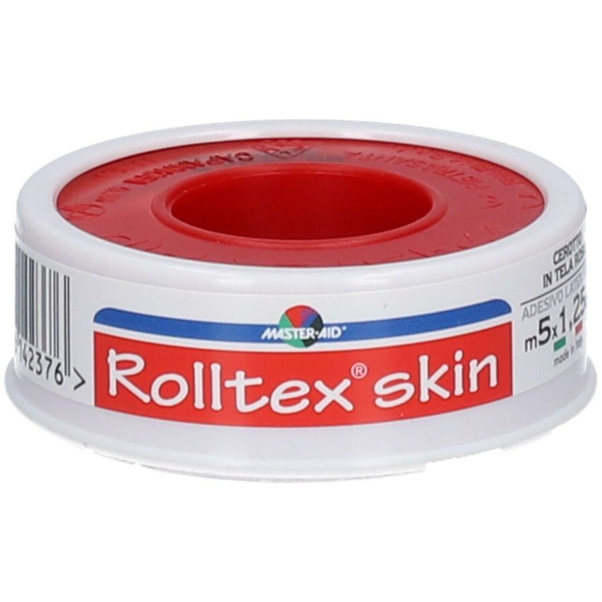 Master Aid Rolltex - Cerotto per la Pelle in Rocchetto, 5x1.25cm