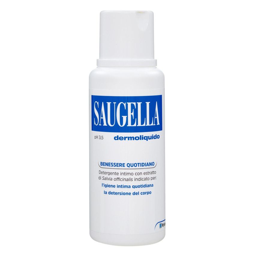 Saugella Dermoliquido Detergente Intimo, pH 3.5, 250 mL