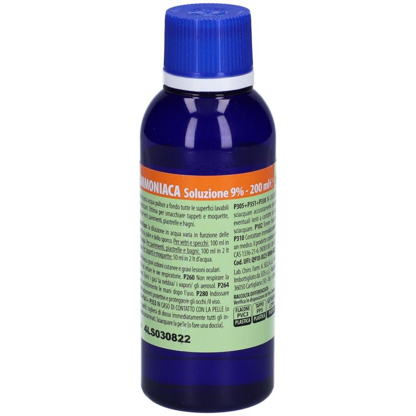 Soluzione di Sella Ammoniaca 9% - Flacone da 200ml