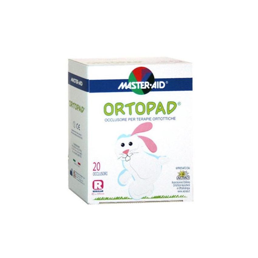 Ortopad Regular - Cerotto Oculare Ortottico Bianco, 20 Pezzi
