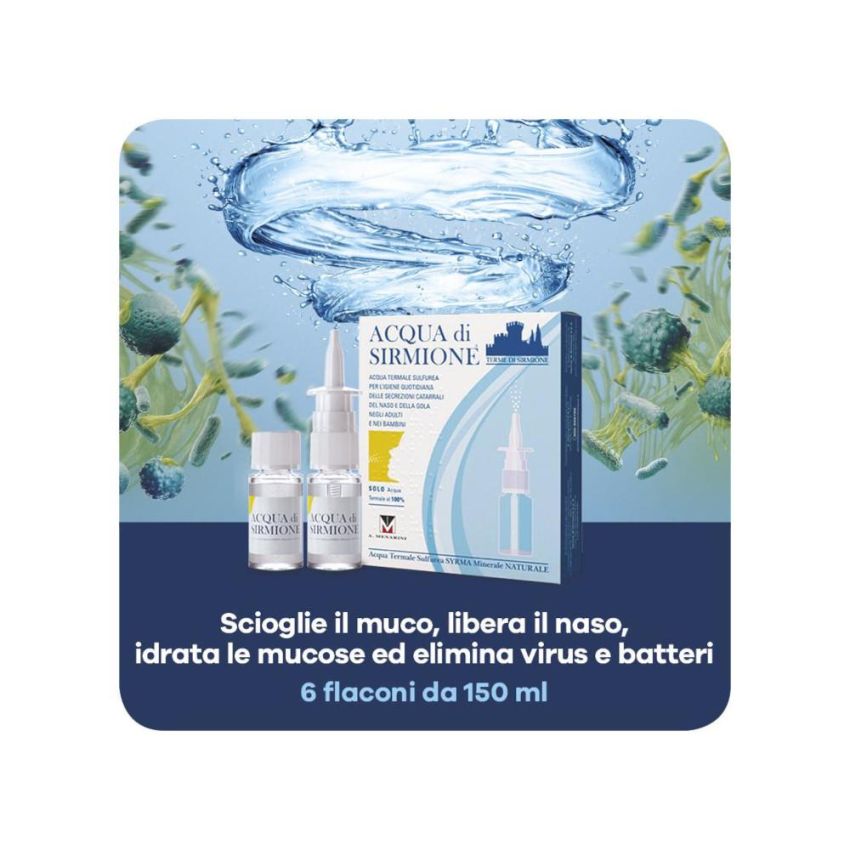 Set di 6 Flaconi d'Acqua di Sirmione - 15ml Ciascuno