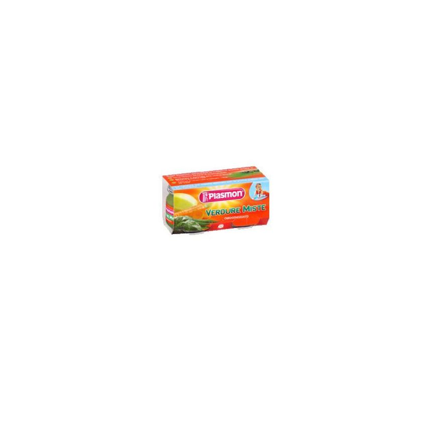 Omogeneizzato Plasmon di Verdure Miste per Bambini da 4-6 Mesi - Pack da 2x80g