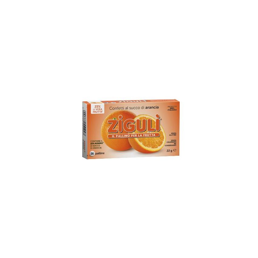 Ziguli Gusto Arancia - Caramelle da 22g