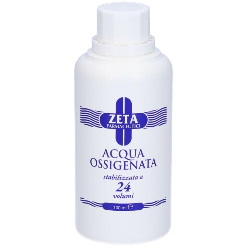 Soluzione di Acqua Ossigenata 24 Volumi, Flacone da 100ml