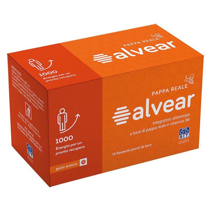 Alvear 1000 Pappa Reale - Scatola da 10 Flaconcini Energizzanti