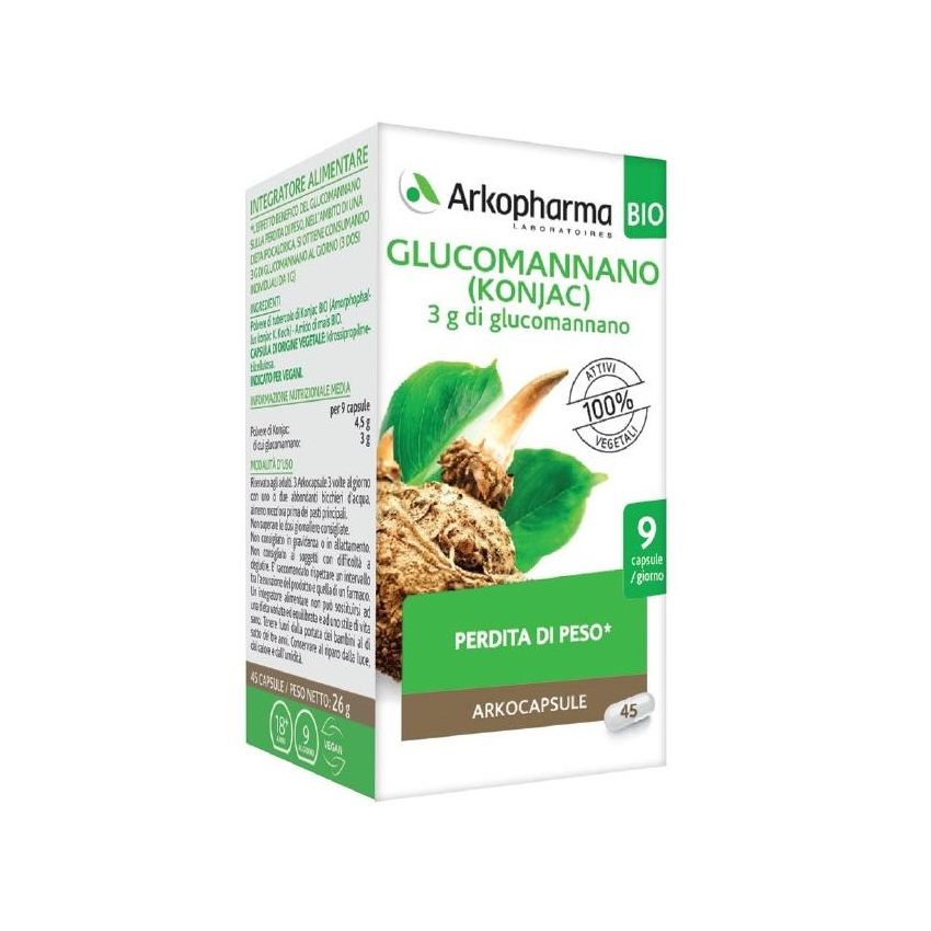 Arkopharma Bio Glucomannano 45 Capsule Salutari