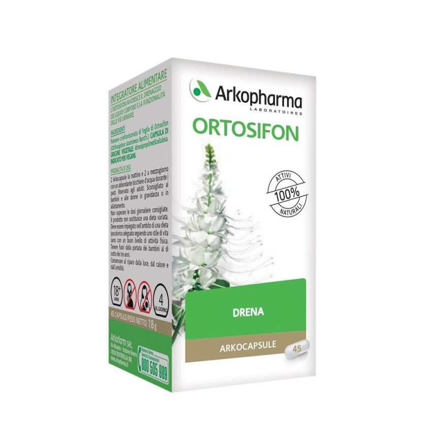 Arkopharma Ortosifon - Integratore Naturale, 45 Capsule