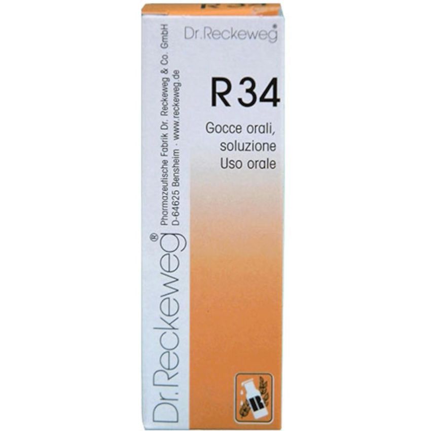 Gocce Reckeweg R34, Flacone da 22ml