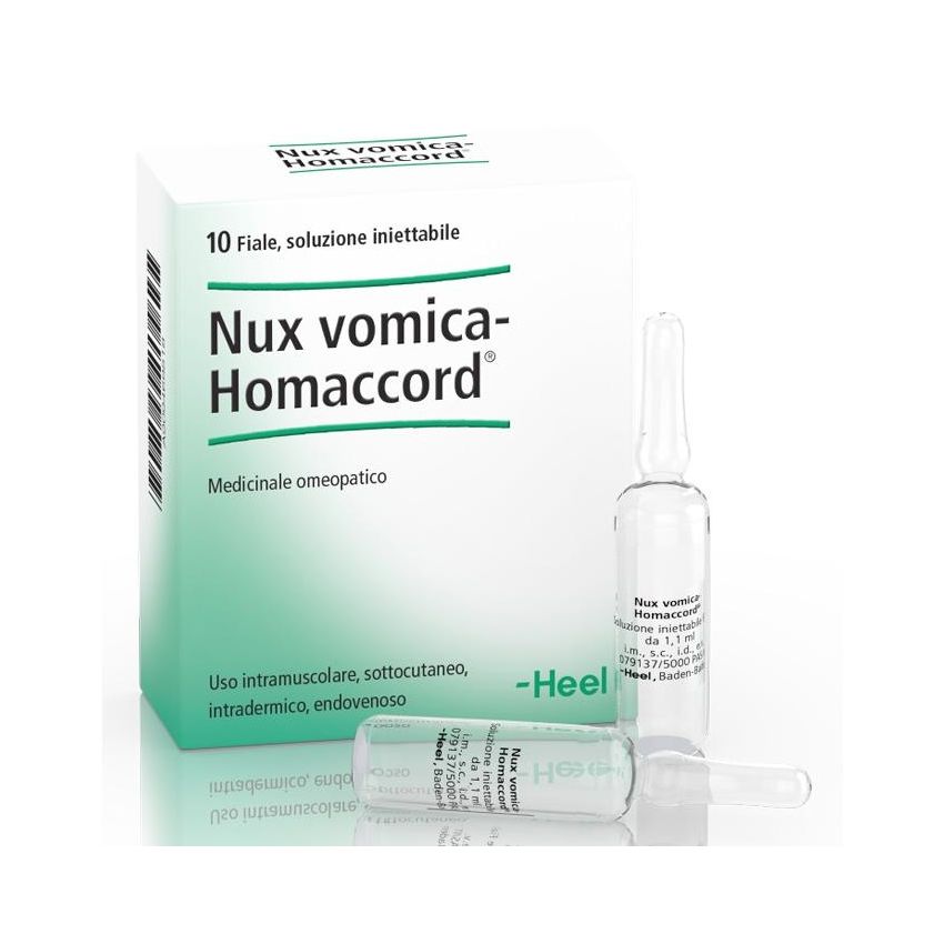 Nux Vomica Homaccord Heel - 10 Fiale di Medicina Omeopatica