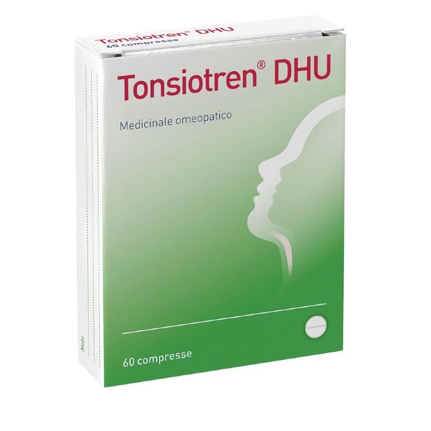DHU Tonsiotren - Compresse per Tonsillite, 60 Pezzi