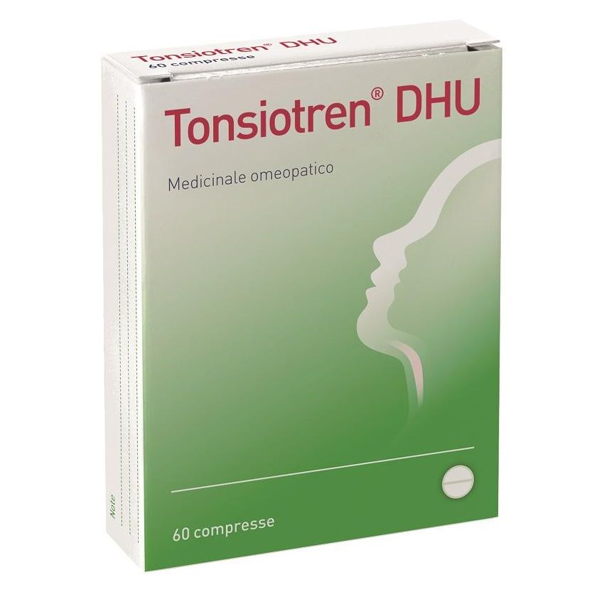 DHU Tonsiotren - Compresse per Tonsillite, 60 Pezzi