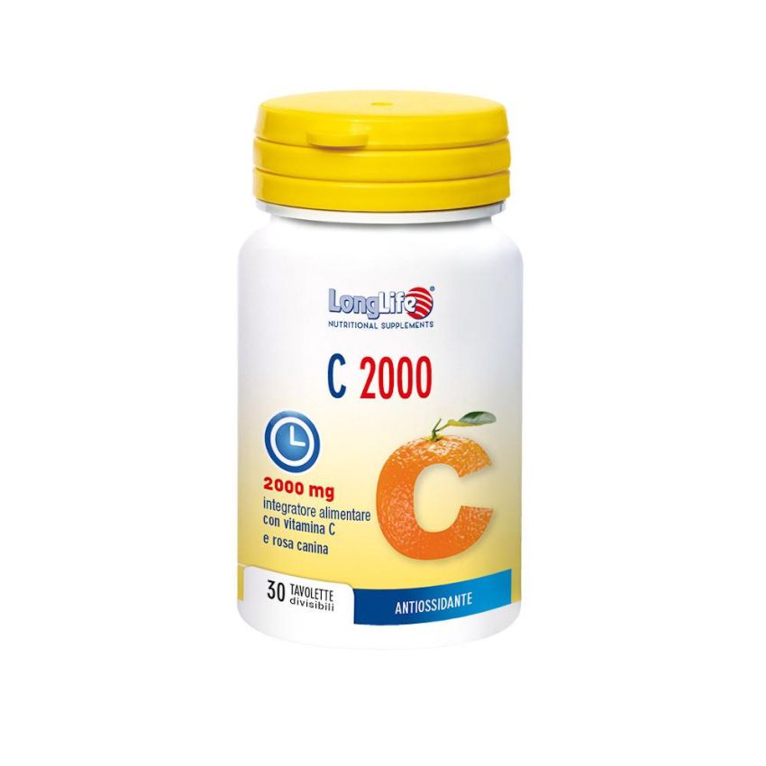 Longlife C2000 - Integratore Vitamina C - 30 Tavolette