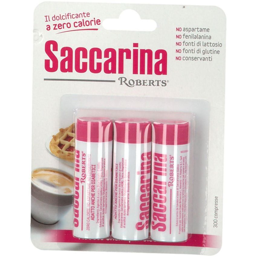 Roberts Saccarina - Pacco da 300 Compresse in 3 Tubi