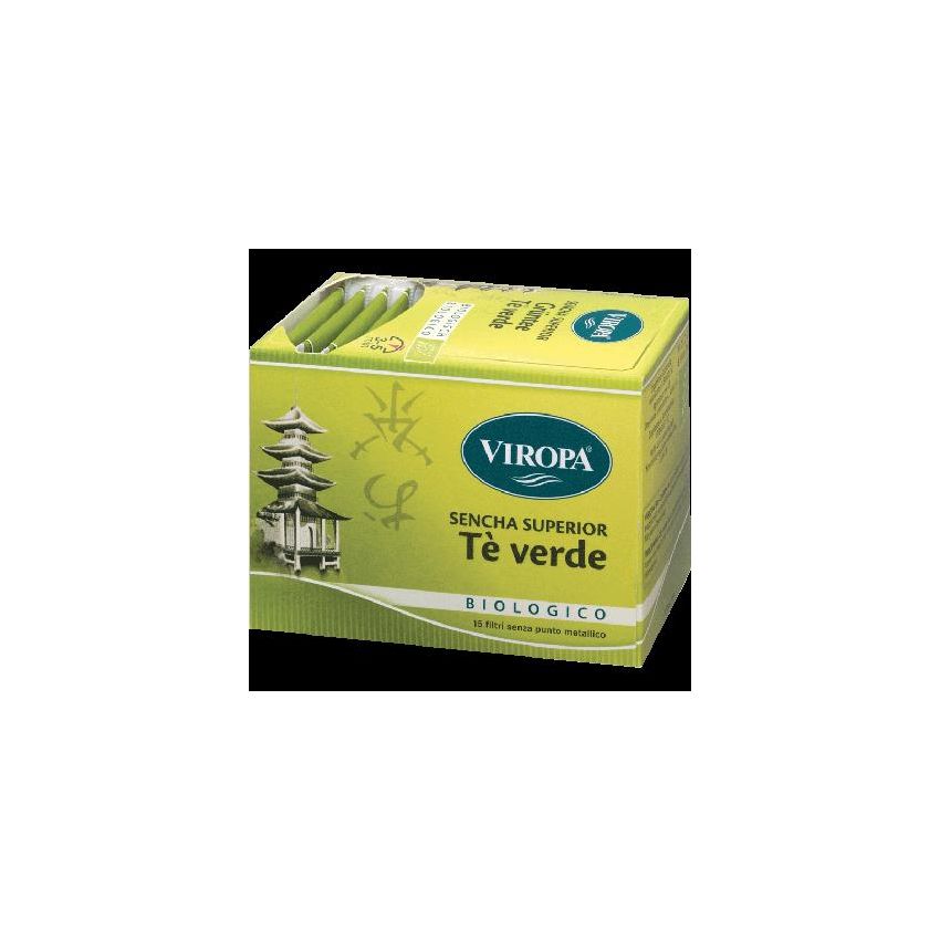 Viropa Bio Sencha Superior Green Tea - 15 Organic Filters