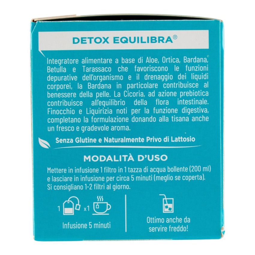 Equilibra Tisana Detox - Pacchetto da 15 Filtri