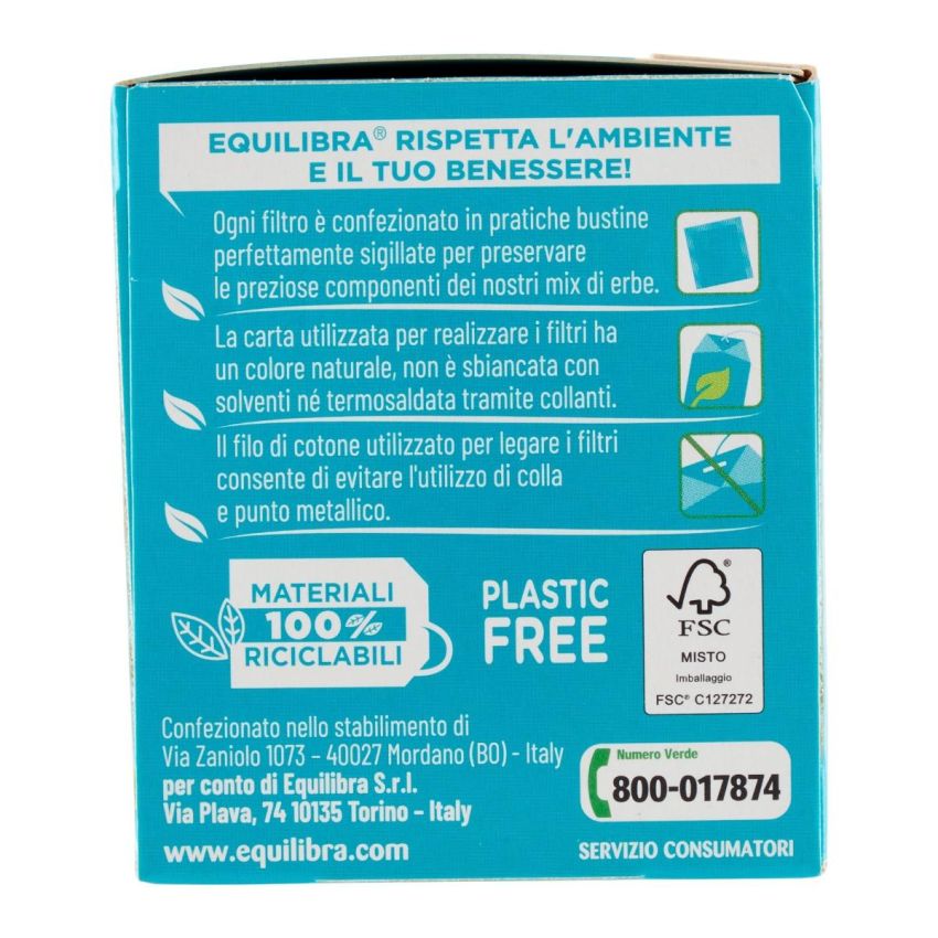 Equilibra Tisana Detox - Pacchetto da 15 Filtri