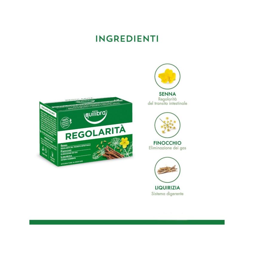 Equilibra Tisana per la Regolarità Intestinale - 15 Filtri