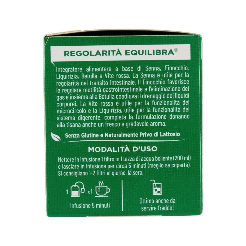 Equilibra Tisana per la Regolarità Intestinale - 15 Filtri