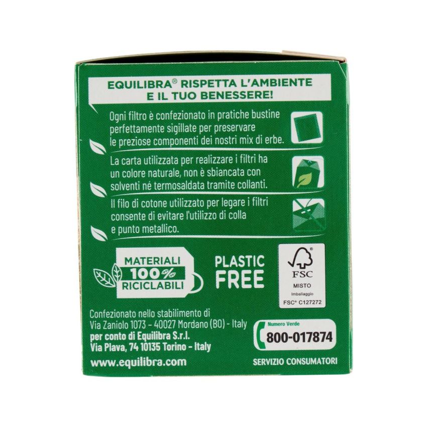 Equilibra Tisana per la Regolarità Intestinale - 15 Filtri