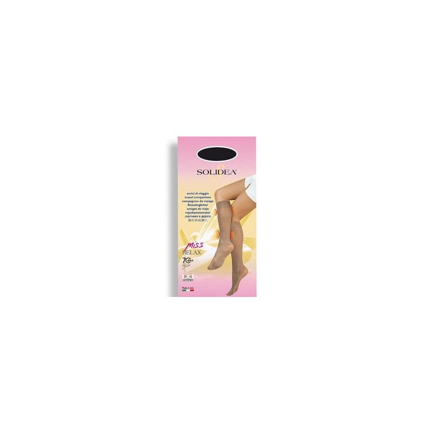 Solidea Miss Relax 70 Sheer Calzino di Supporto in Cammello, Taglia 2M