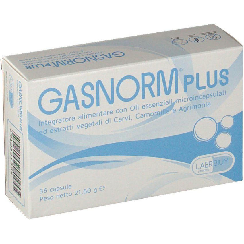 Gasnorm Plus - Integratore Digestivo - 36 Capsule