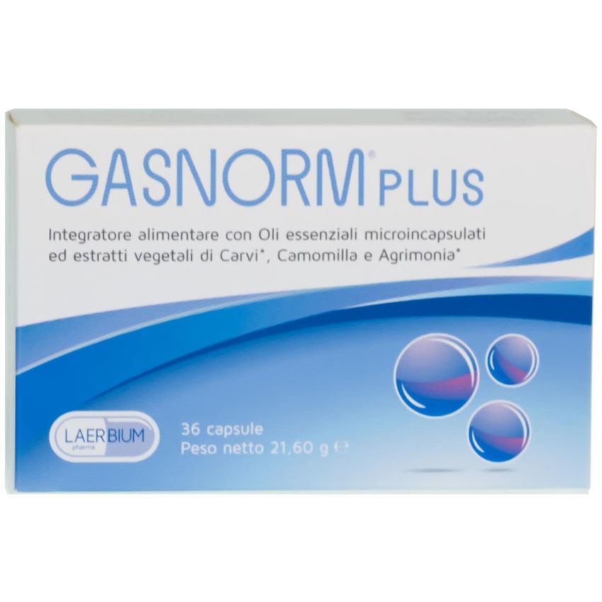 Gasnorm Plus - Integratore Digestivo - 36 Capsule